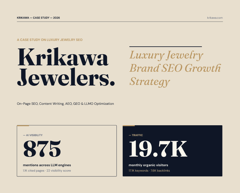 Jewelry SEO Case Study | Page 1