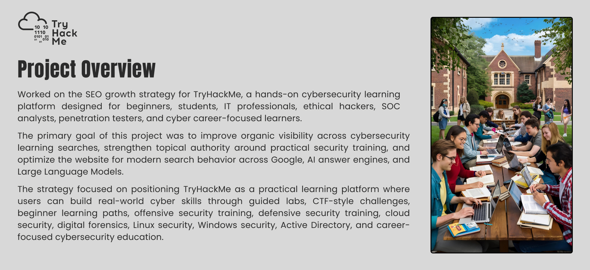 TryHackMe SEO Case Study | Page 1