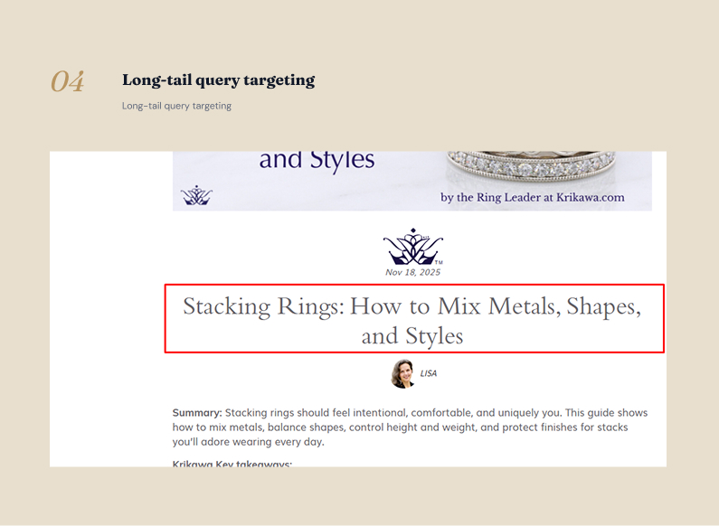 Jewelry SEO Case Study | Page 12