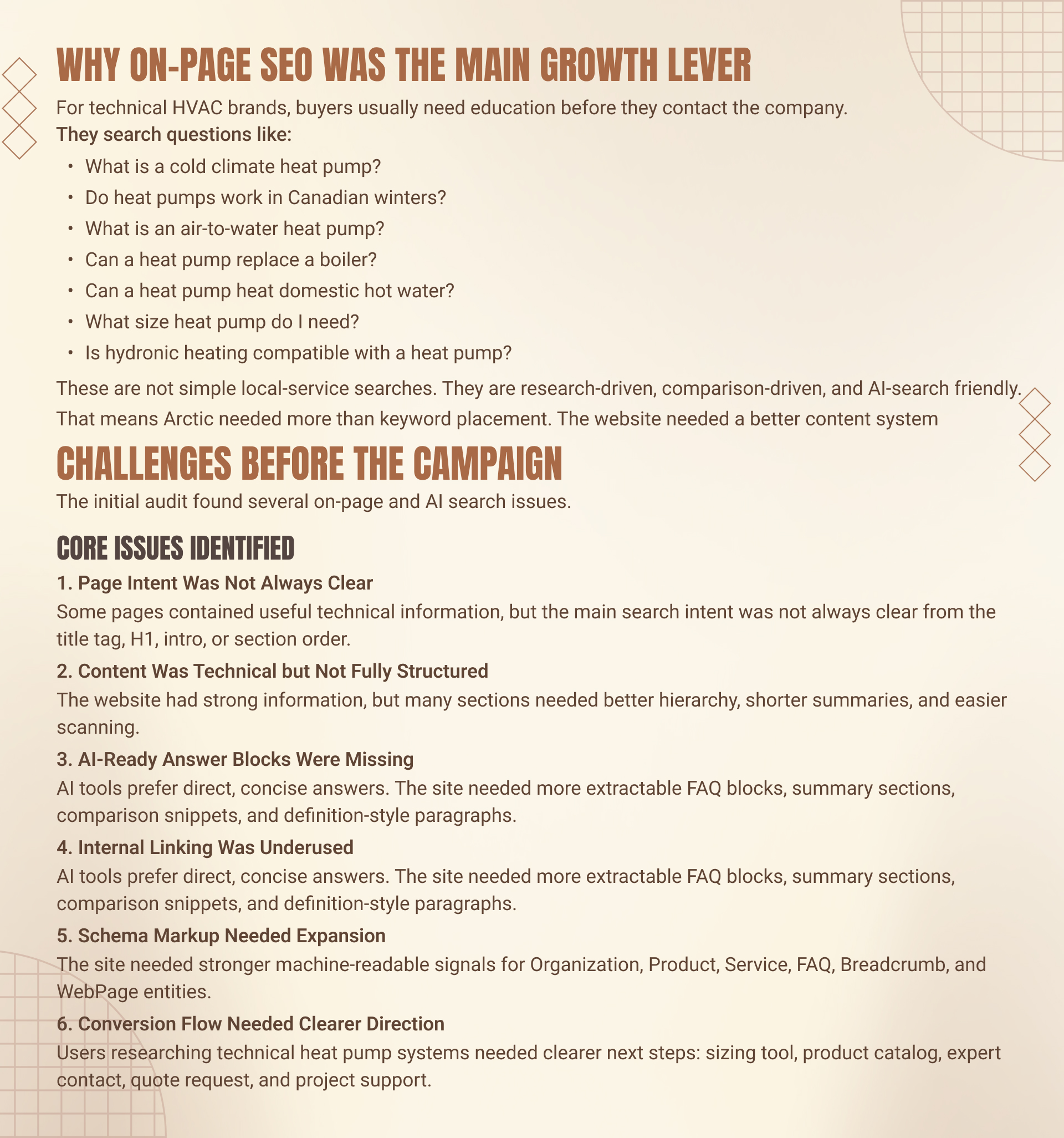 Arctic Heat Pumps SEO Case Study | Page 4
